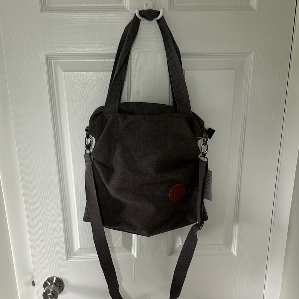 Stylish Grey Crossbody Tote